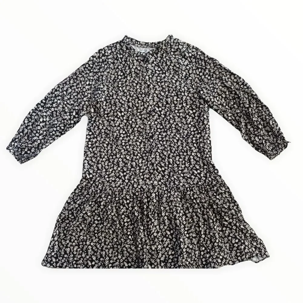 ZARA Kids | Black | FLORAL SHIRTDRESS
